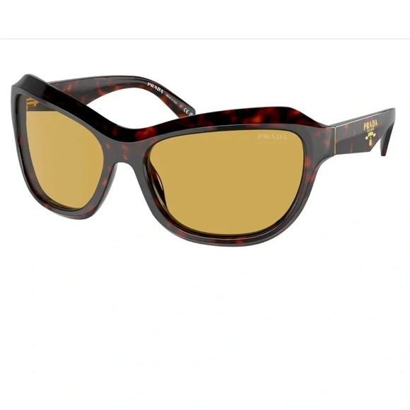 Prada Accessories - Prada A27S Sunglasses. 17NOG Tortoise Green Olive Lens. NWT